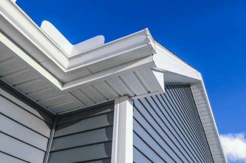 Gutter replacement protecting a home from water damage